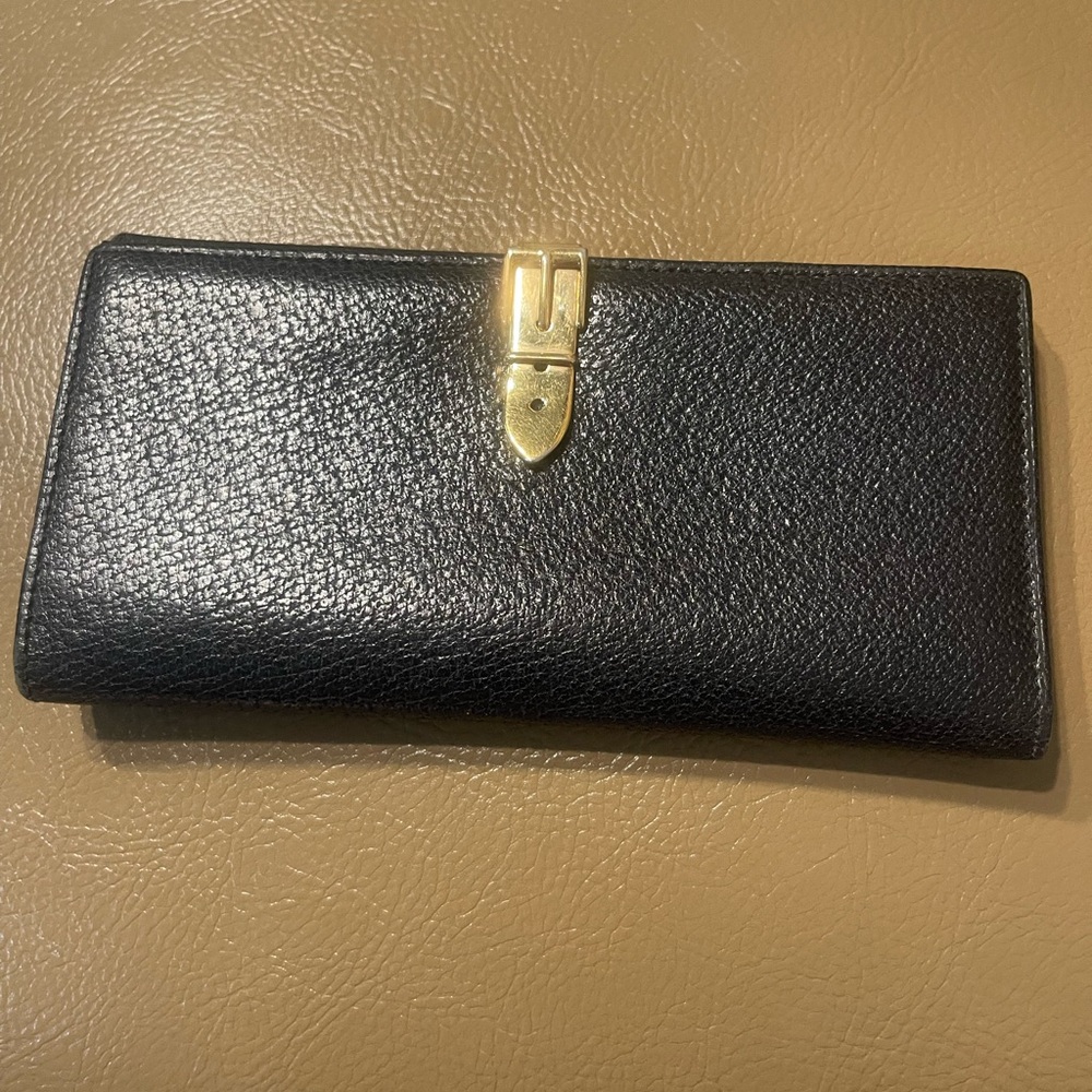Gucci Black Leather Card Holder with Gold Clasp - Picture 11 of 11